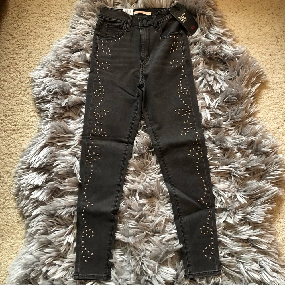 Studded Black Women’s Skinny Jeans